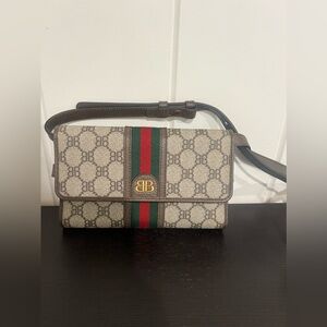 Balenciaga X Gucci The Hacker project strap wallet